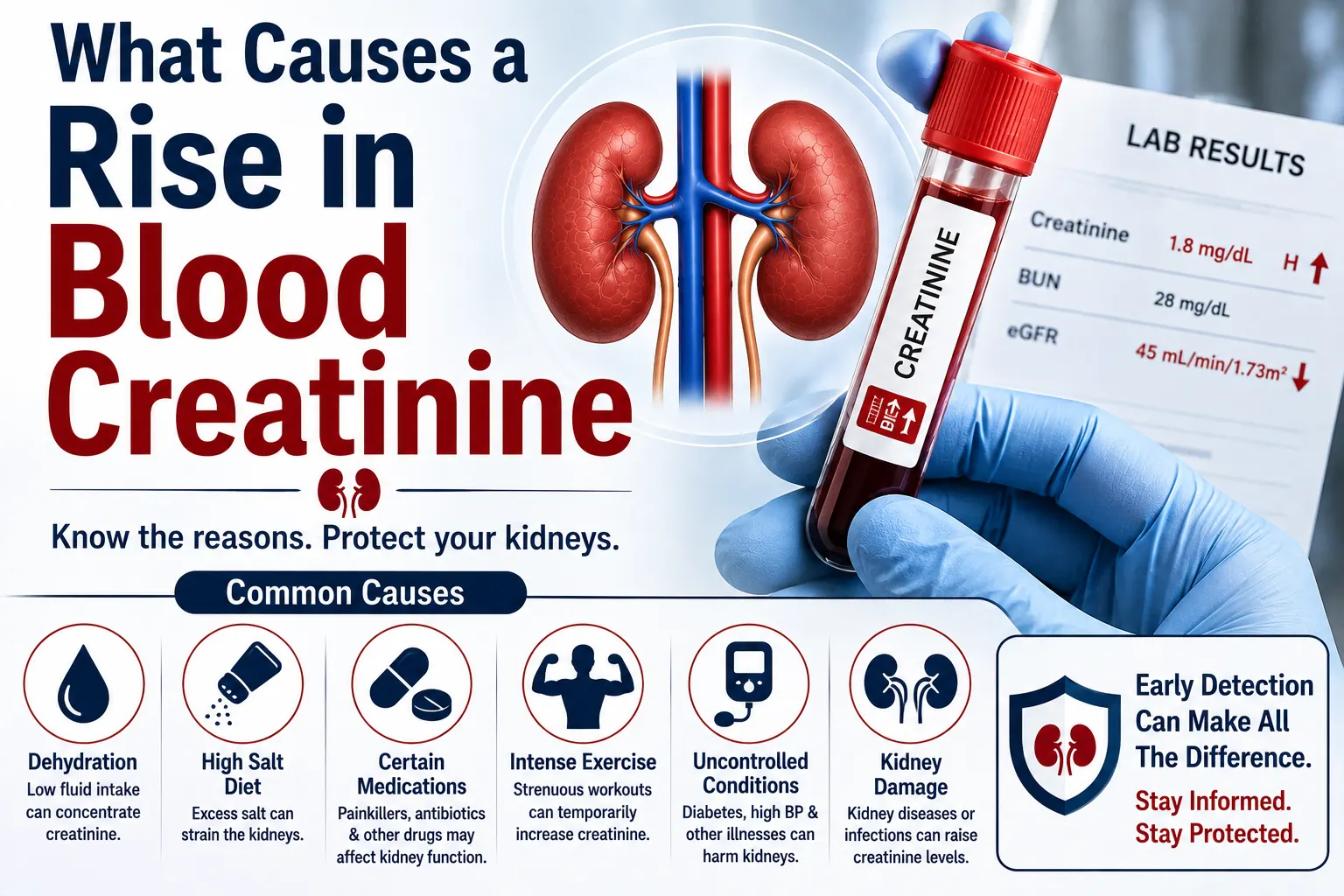 What Causes a Rise in Blood Creatinine?